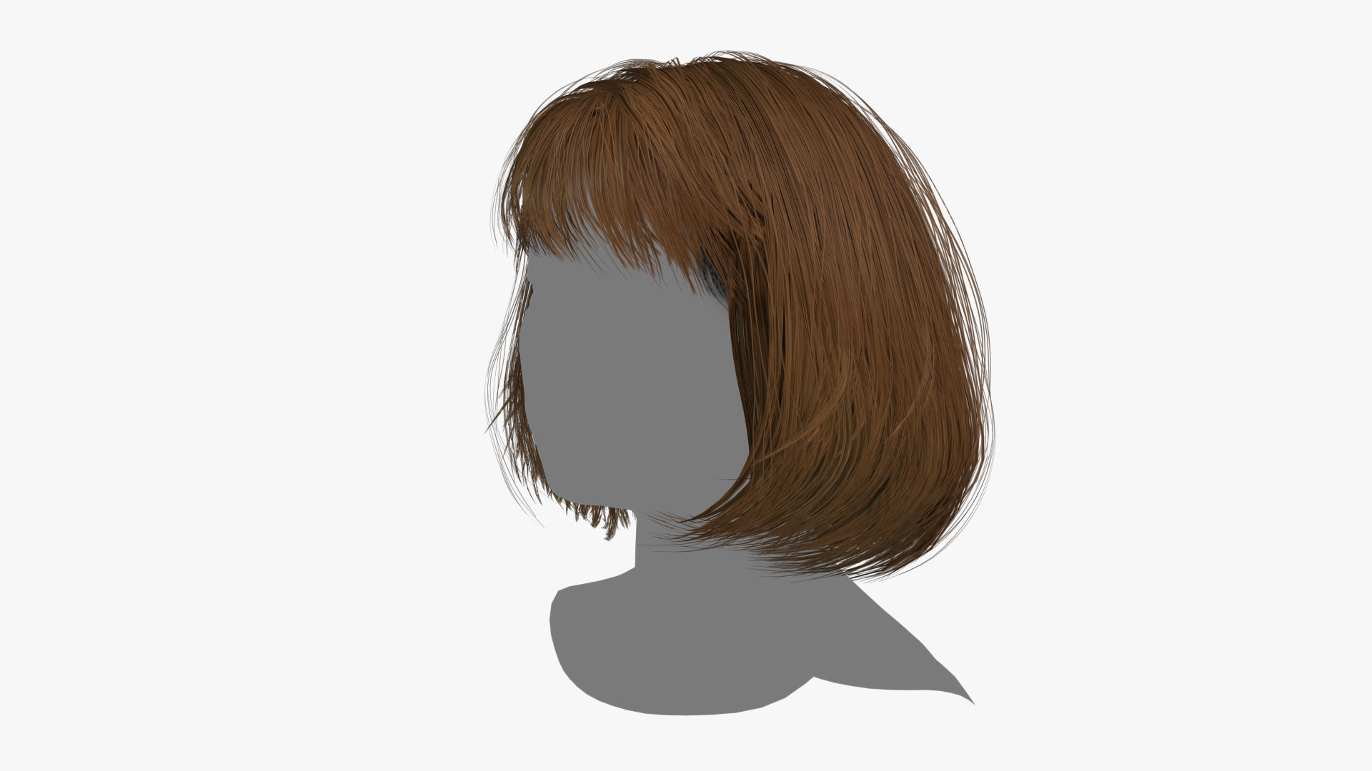 Female Hair - 014 3D model_5