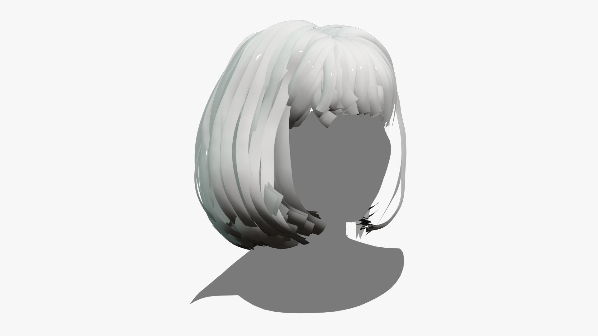Female Hair - 014 3D model_7