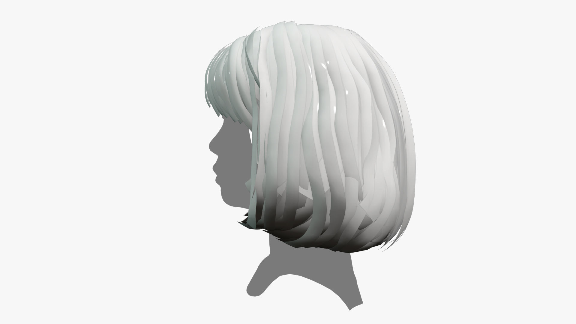 Female Hair - 014 3D model_10