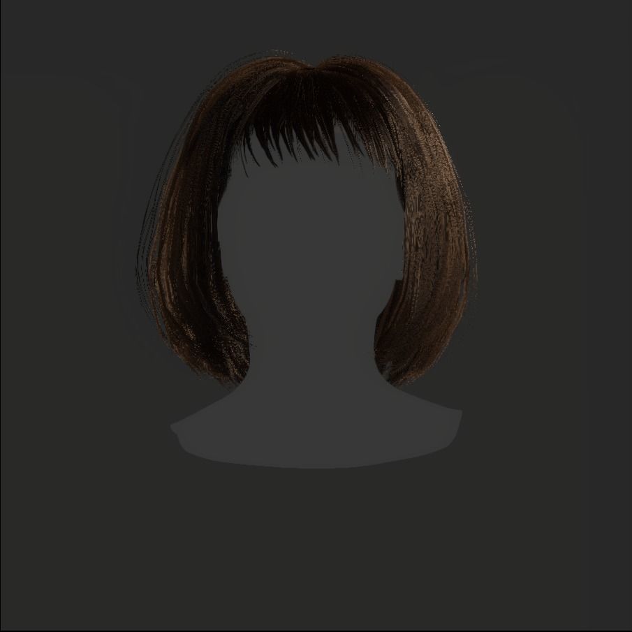 Female Hair - 014 3D model_16