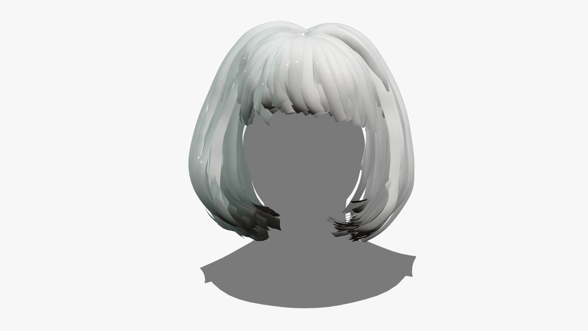 Female Hair - 014 3D model_6