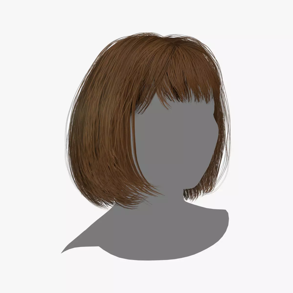Female Hair - 014 3D model_0