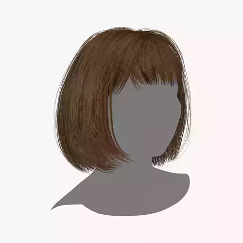 Female Hair - 014 3D model Female Hair - 014 3D model