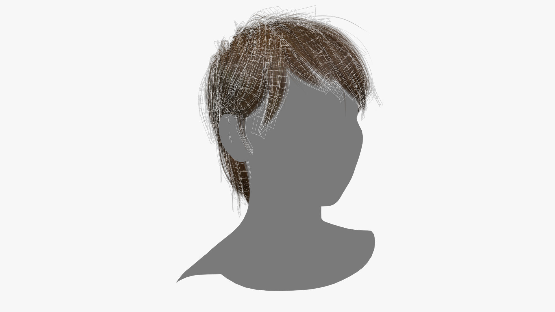 Female Hair - 015 3D model_12