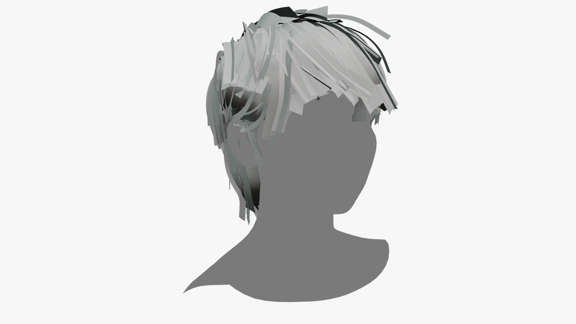 Female Hair - 015 3D model_7