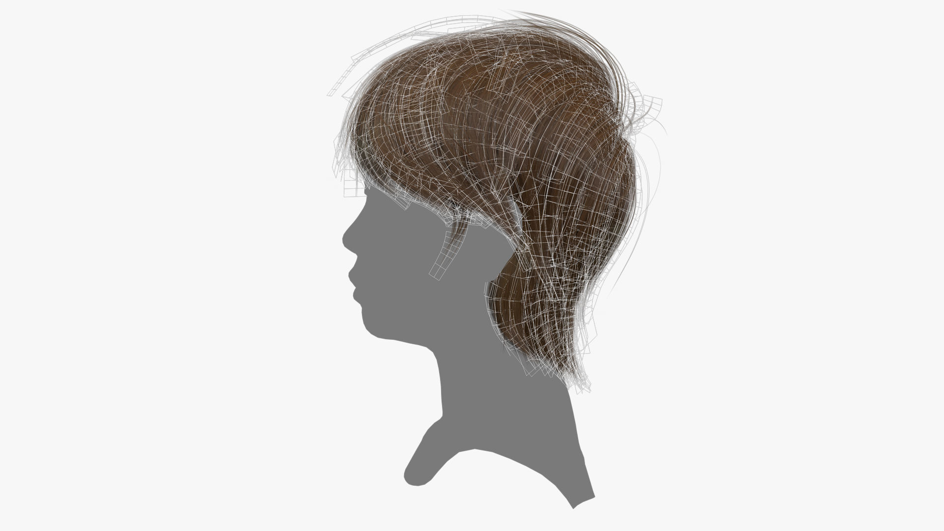 Female Hair - 015 3D model_15