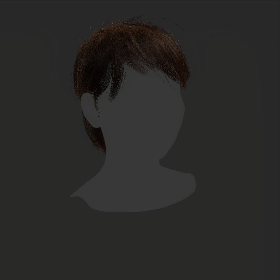 Female Hair - 015 3D model_17