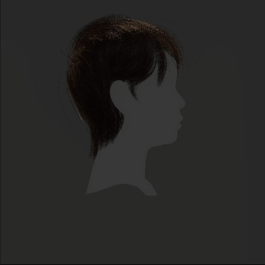 Female Hair - 015 3D model_18