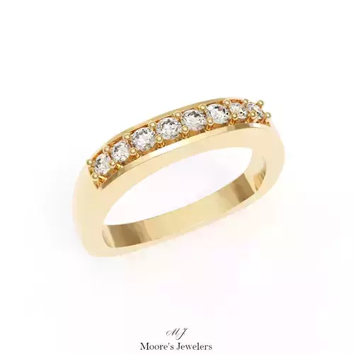 Euro Shank Wedding Band 3d Model