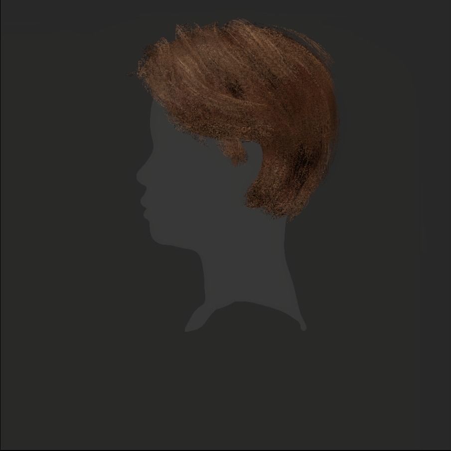 Female Hair - 017 3D model_20