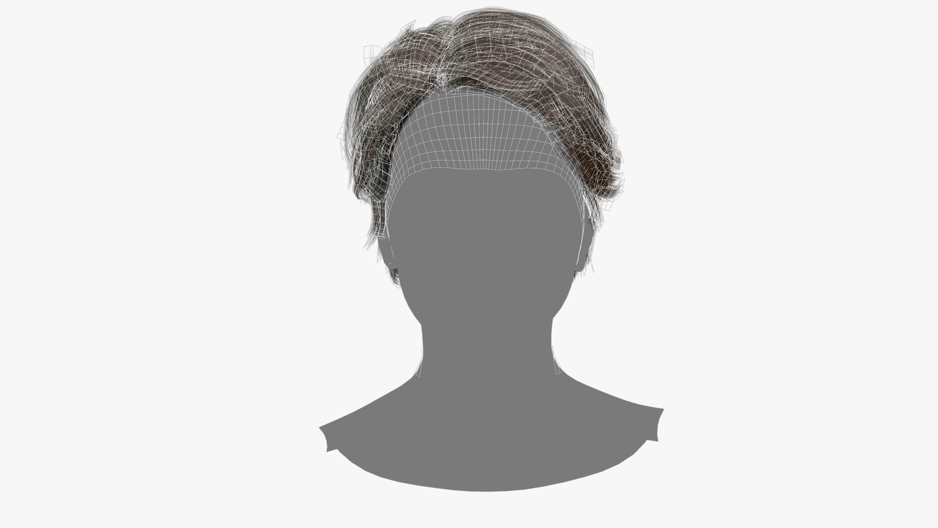 Female Hair - 017 3D model_11
