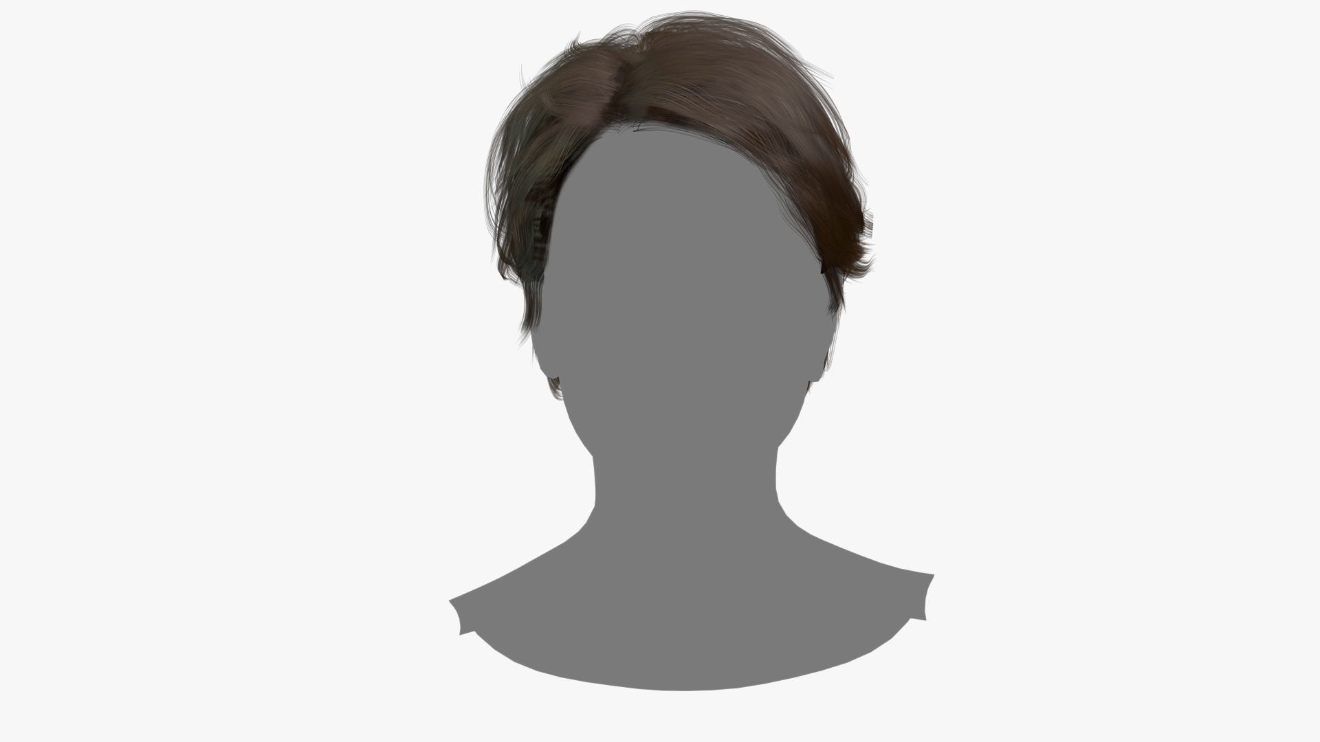 Female Hair - 017 3D model_1