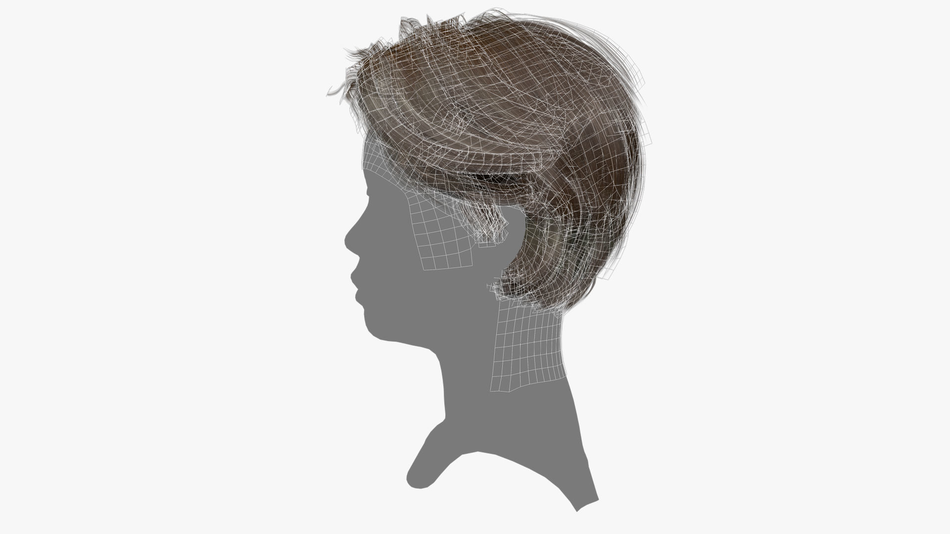Female Hair - 017 3D model_15