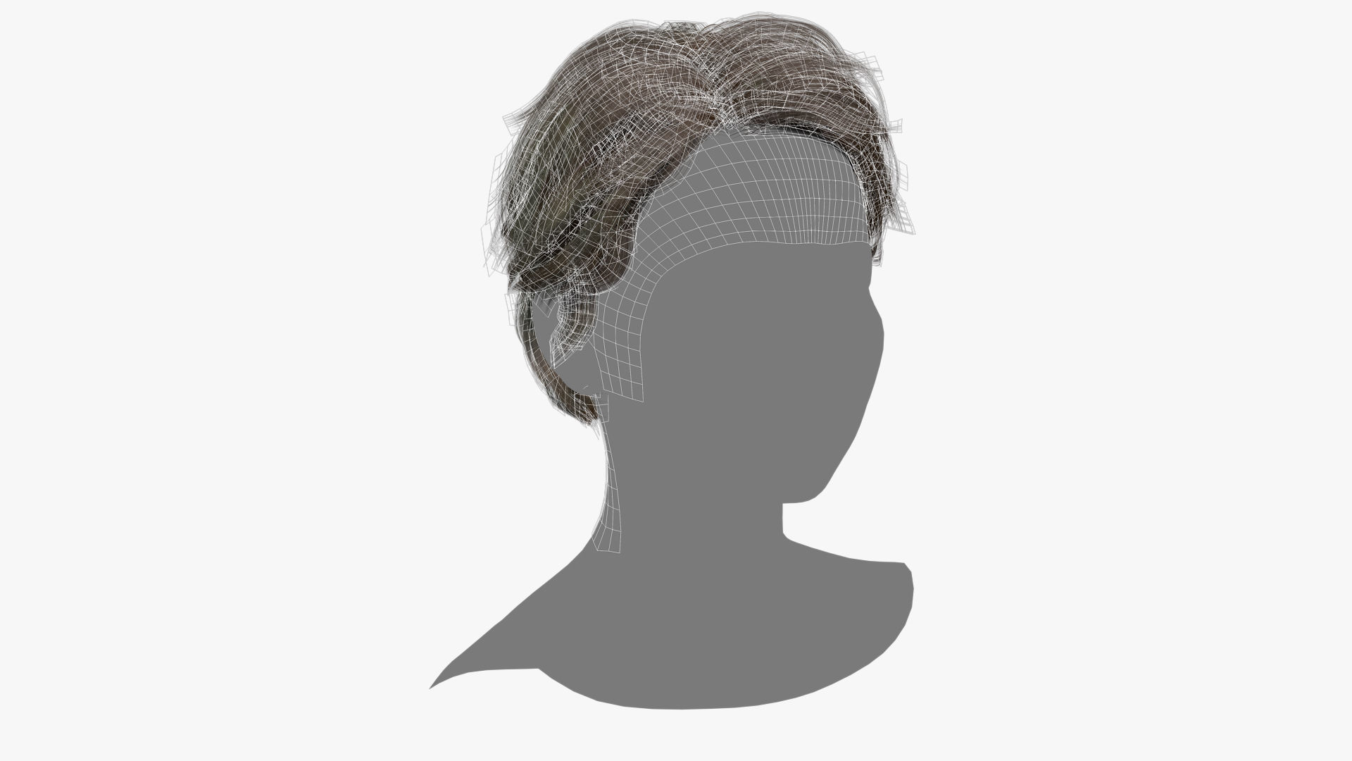 Female Hair - 017 3D model_12
