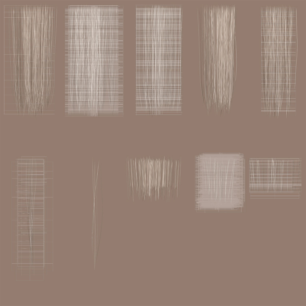 Female Hair - 017 3D model_21