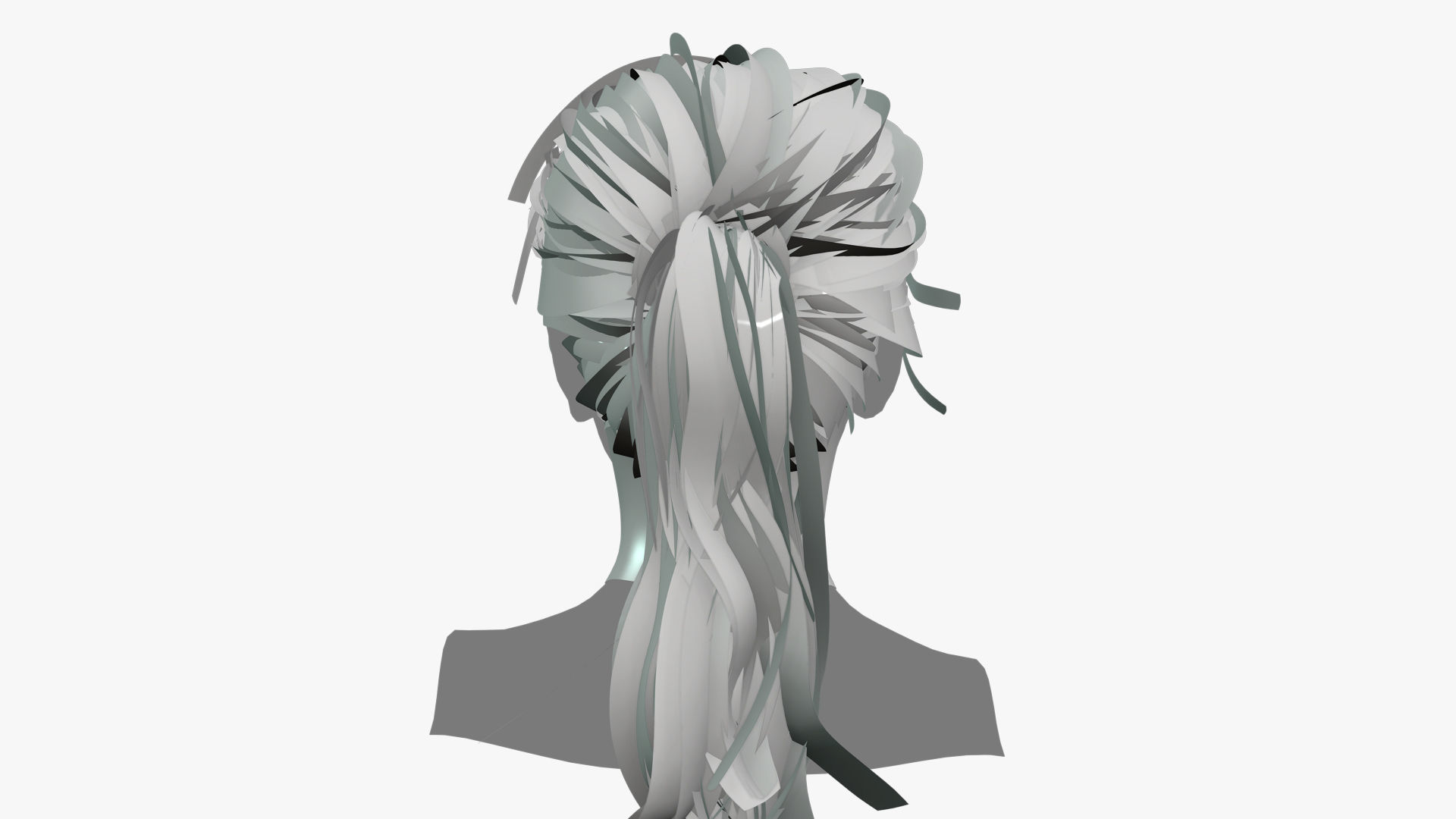 Female Hair - 020 3D model_9