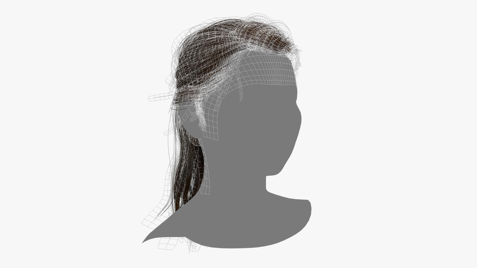 Female Hair - 020 3D model_12