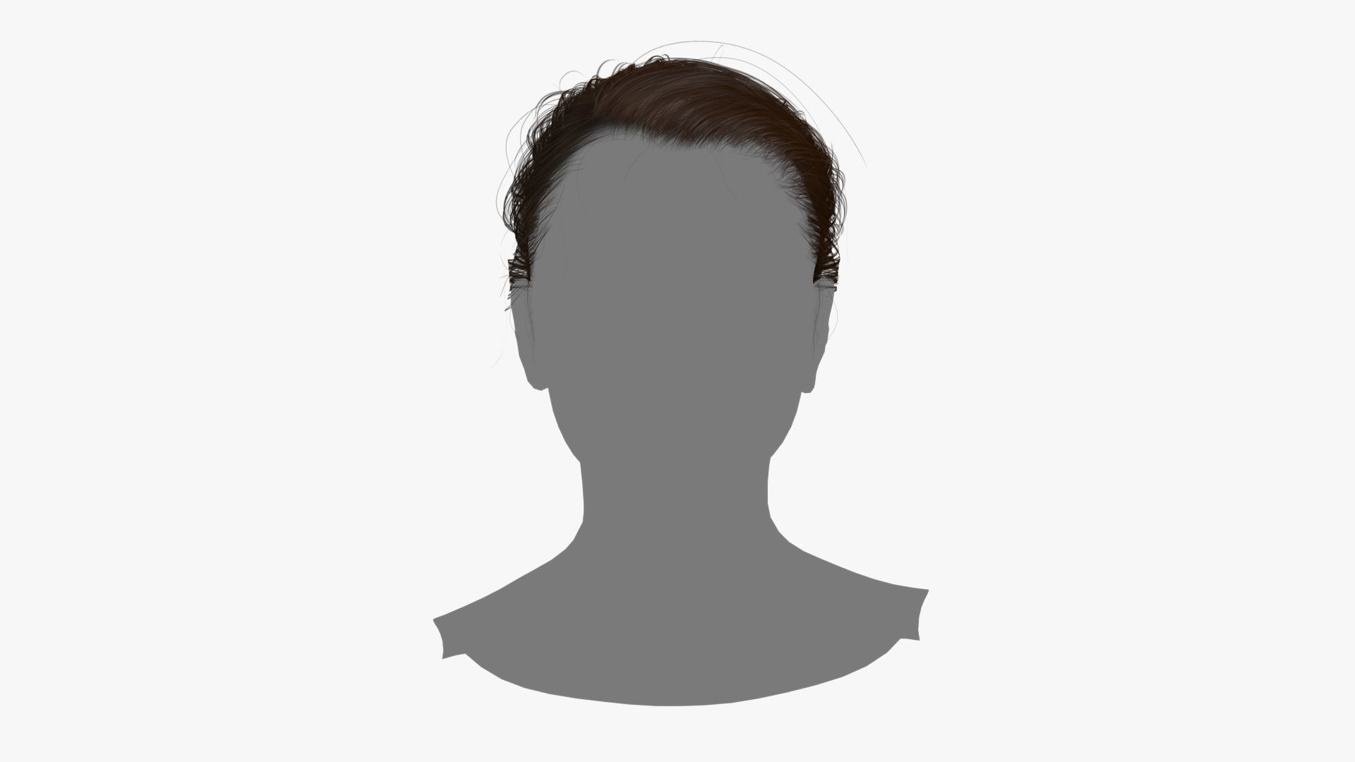 Female Hair - 020 3D model_1