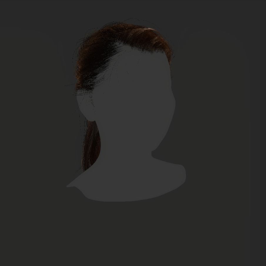 Female Hair - 020 3D model_17