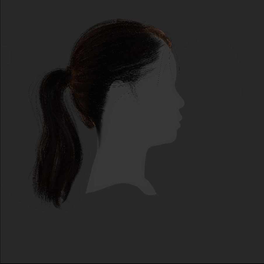 Female Hair - 020 3D model_18