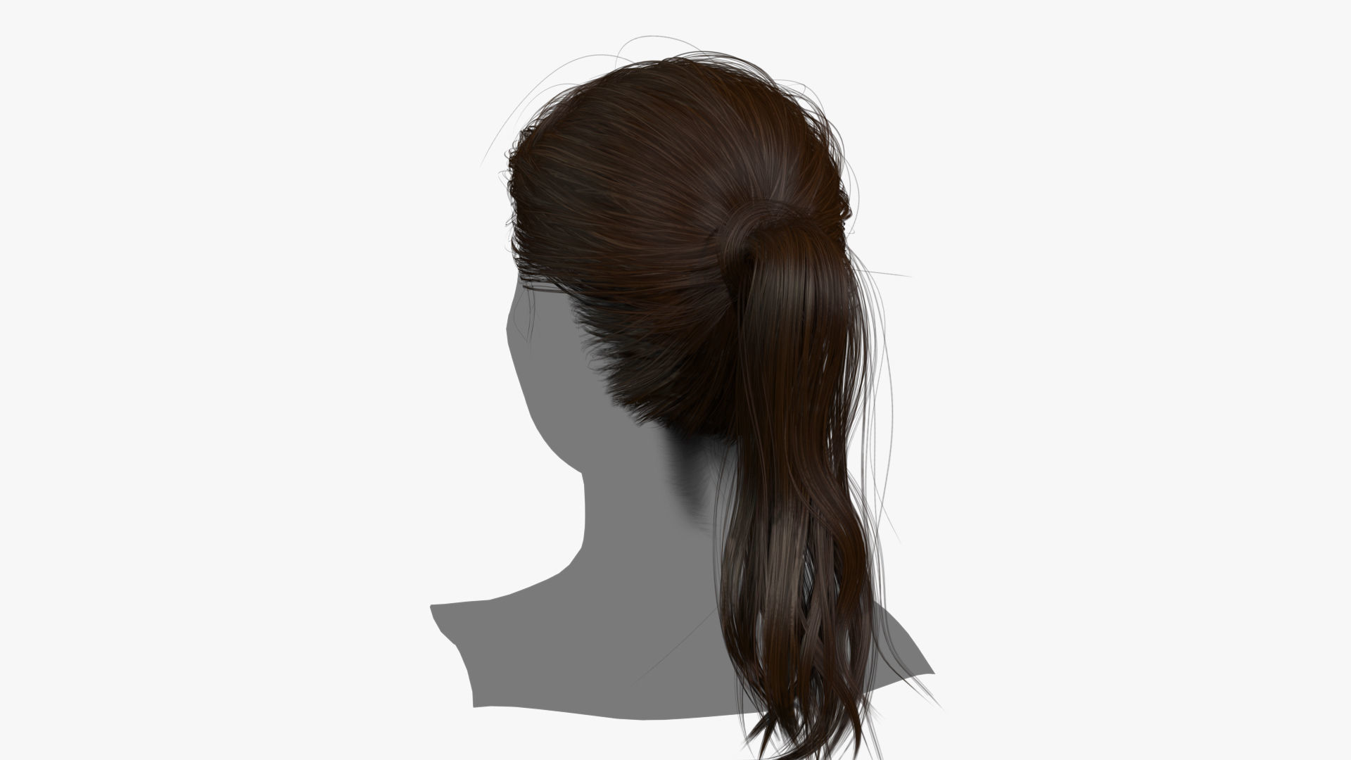 Female Hair - 020 3D model_4