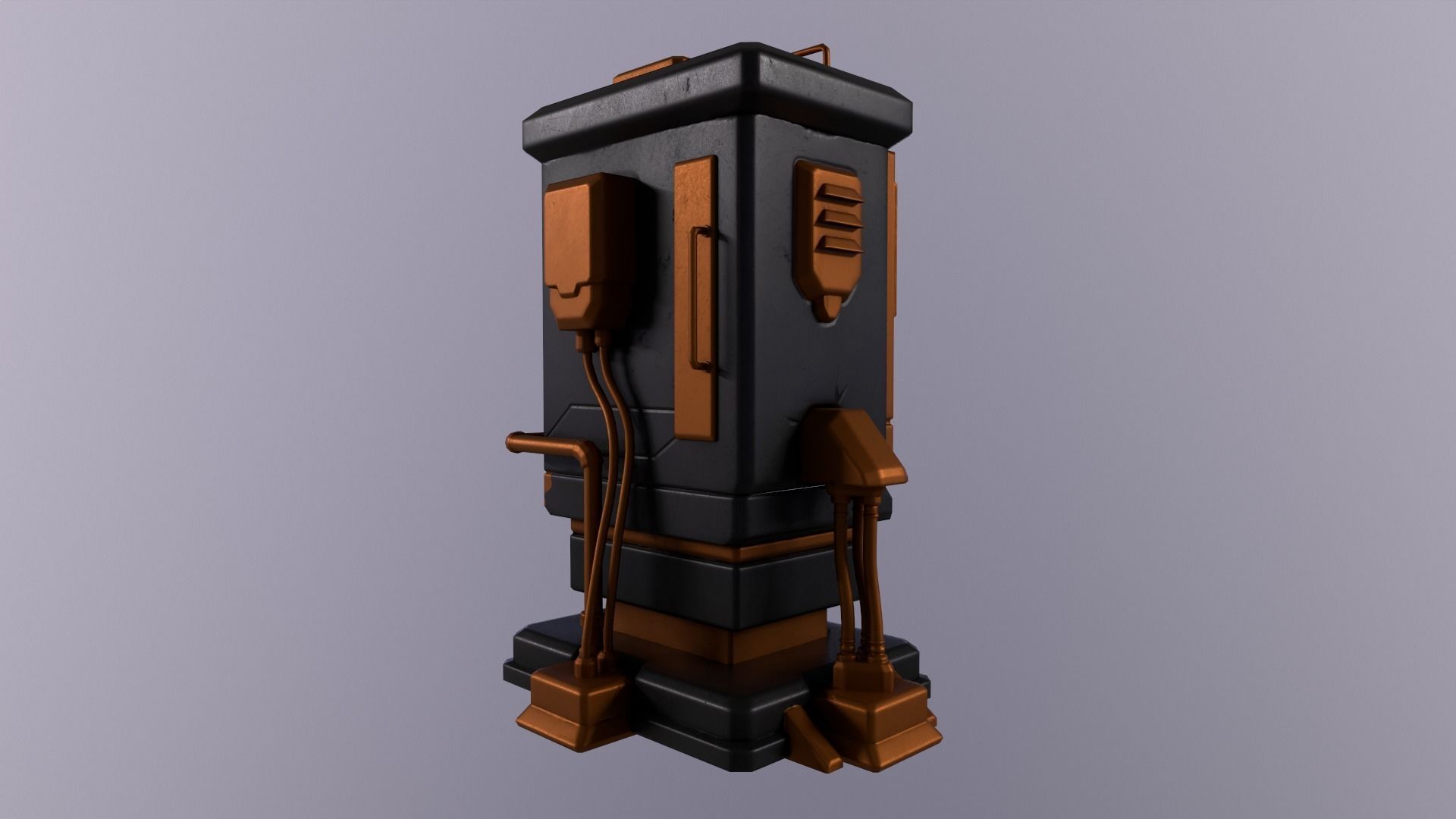 Techbox Future Free low-poly 3D model_2