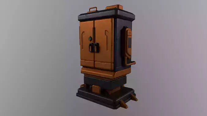 Techbox Future Free low-poly 3D model