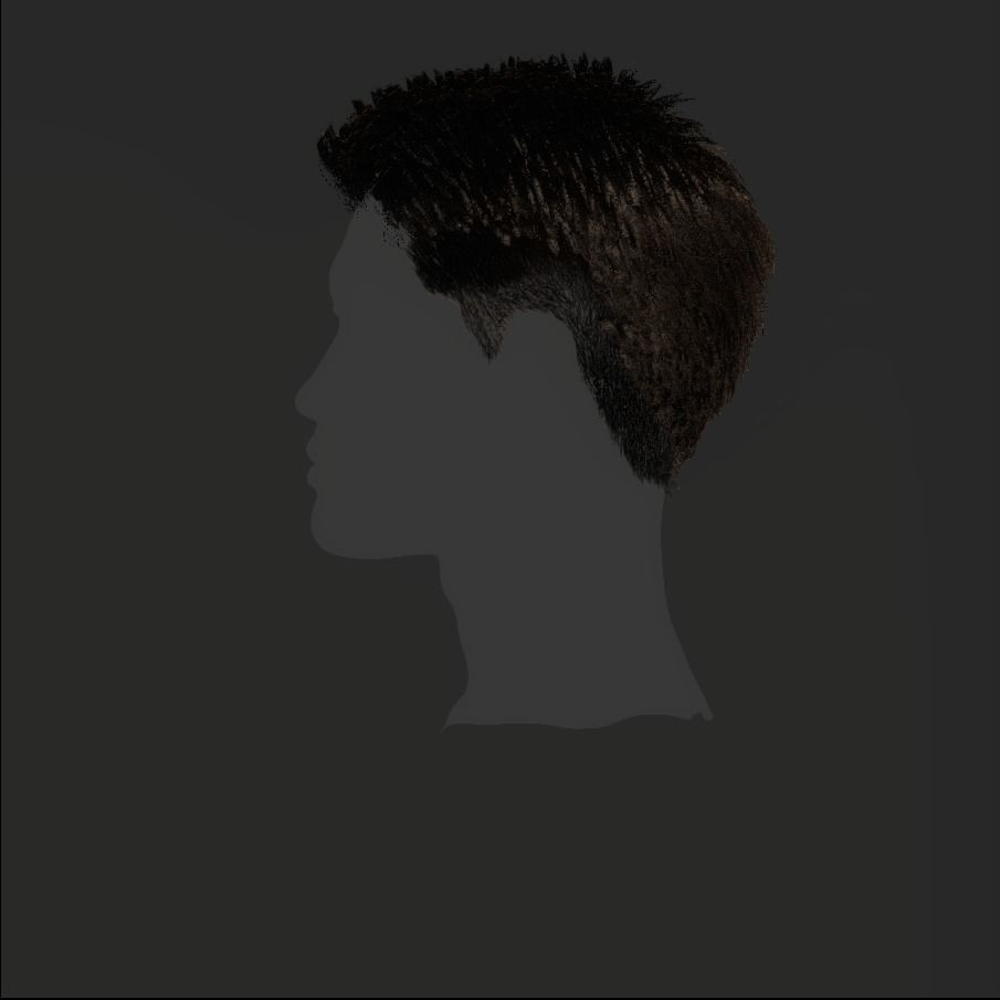 Male Hair - 017 3D model_21