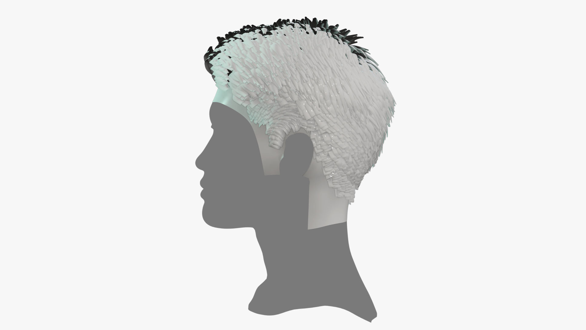 Male Hair - 017 3D model_11