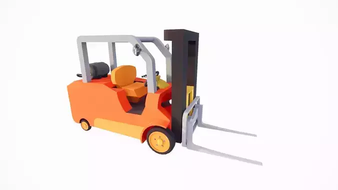 Forklift truck 3D print model