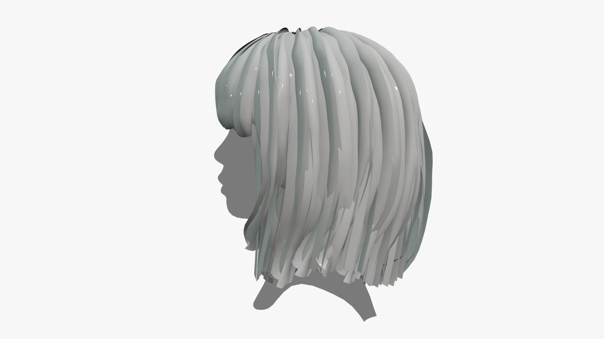 Female Hair - 021 3D model_10