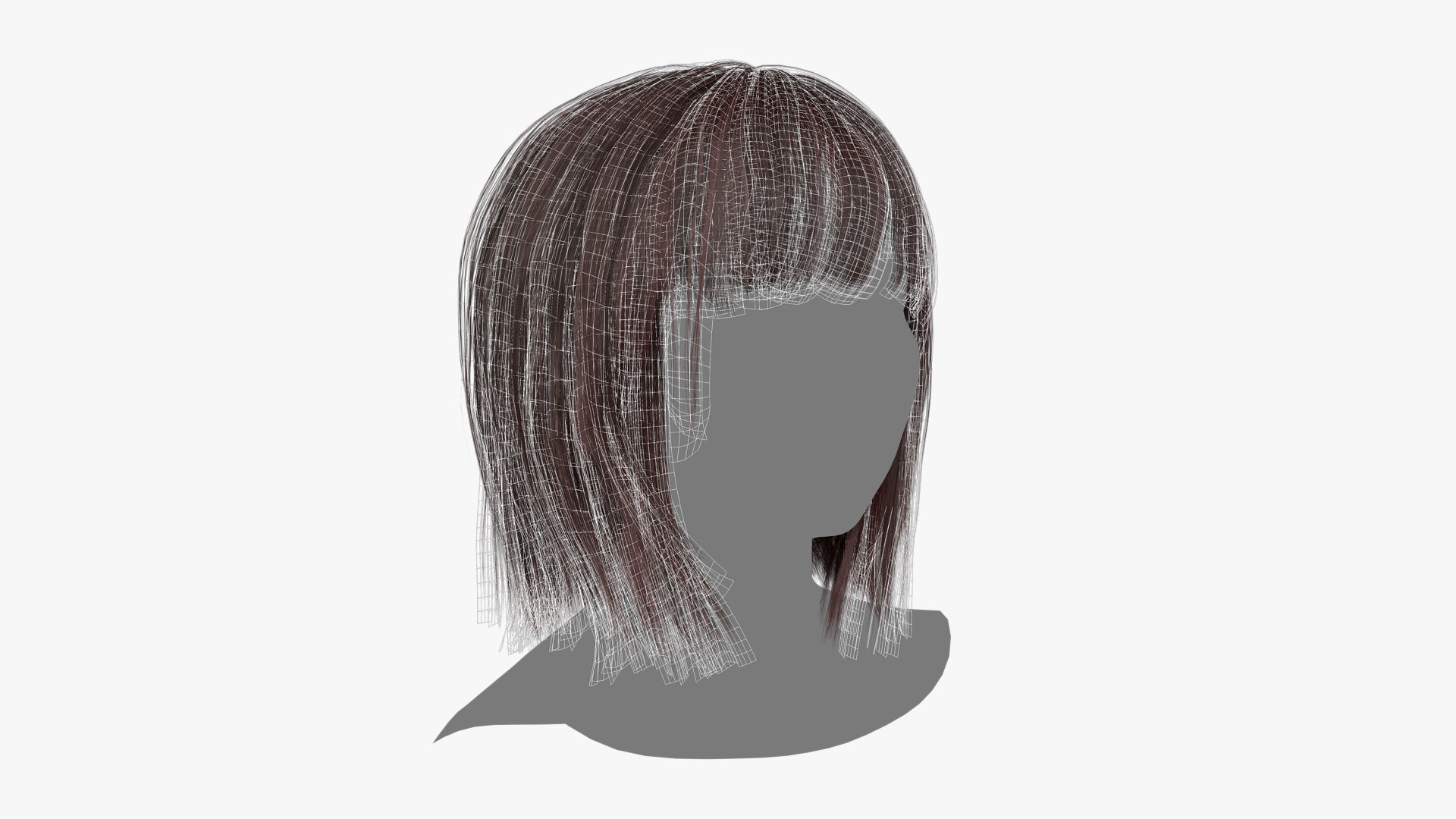 Female Hair - 021 3D model_12
