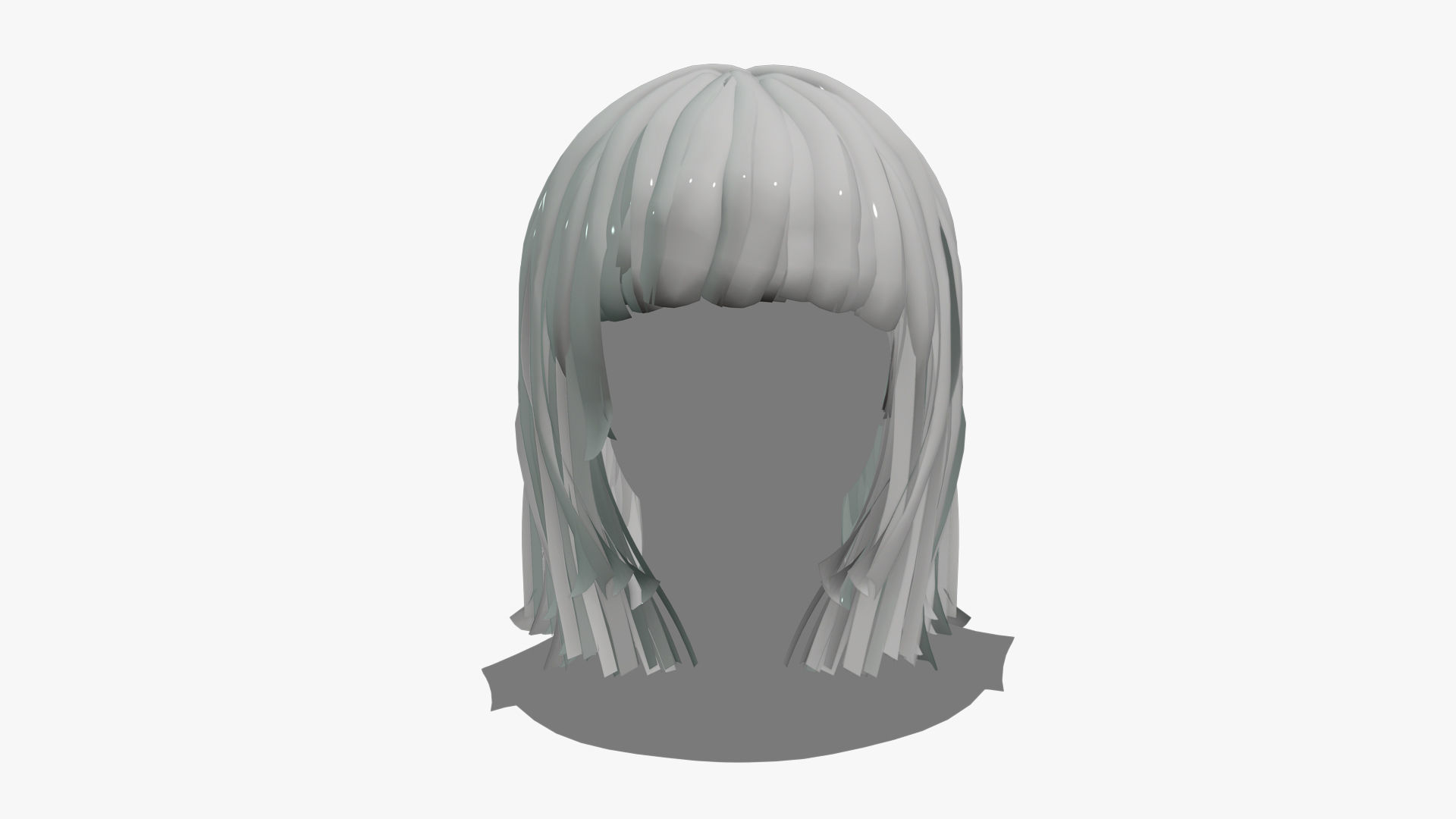 Female Hair - 021 3D model_6