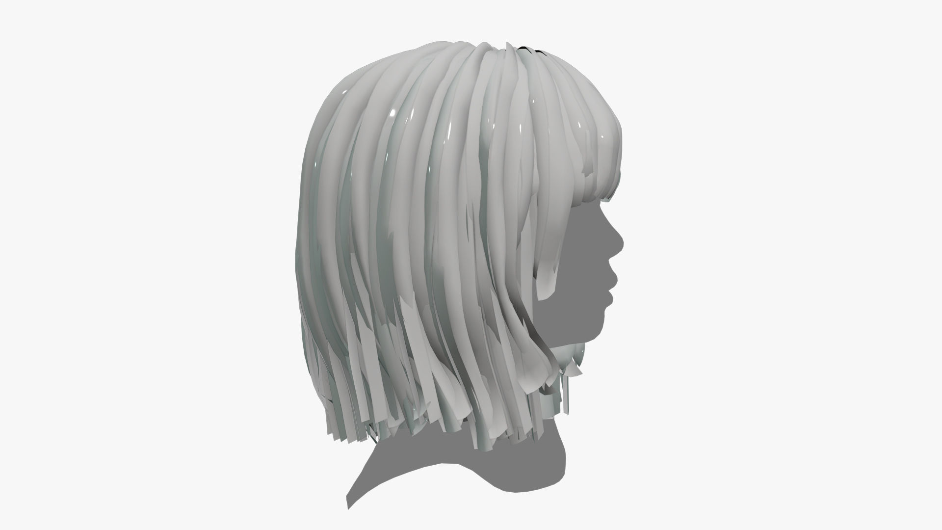 Female Hair - 021 3D model_8