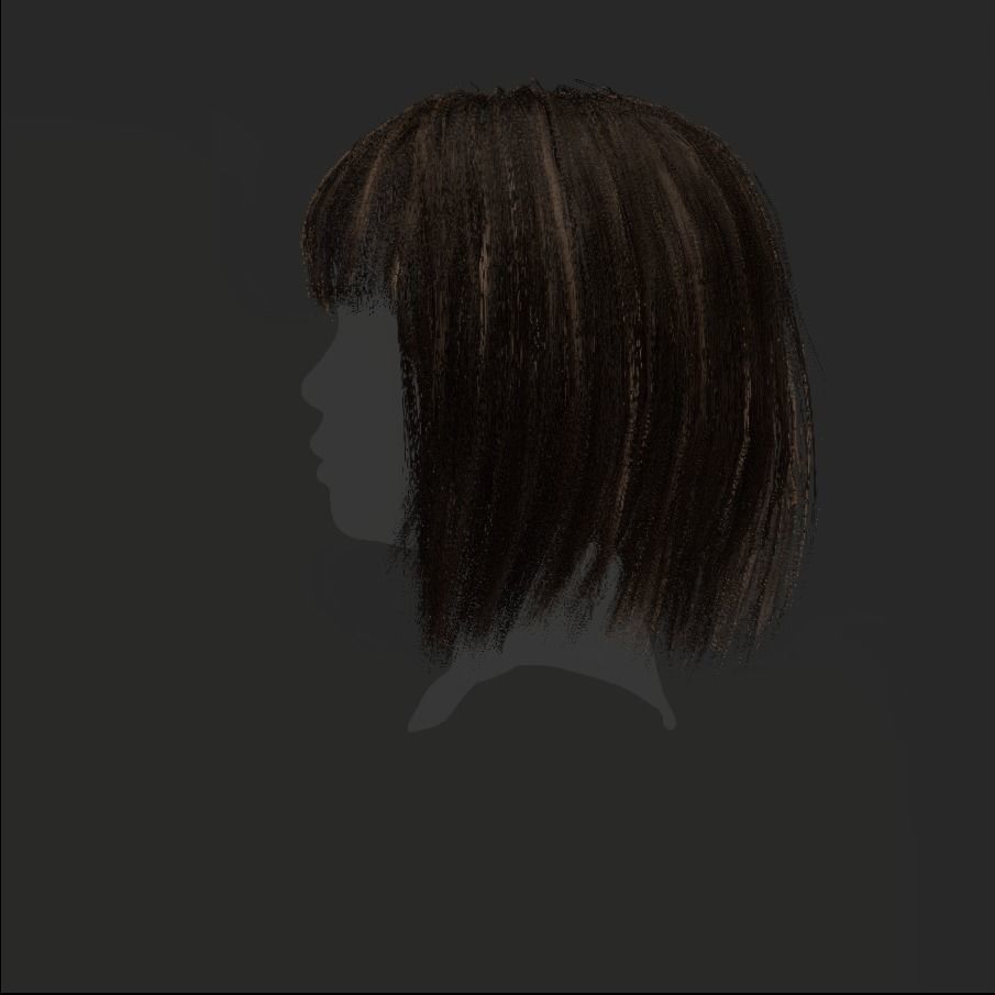 Female Hair - 021 3D model_20