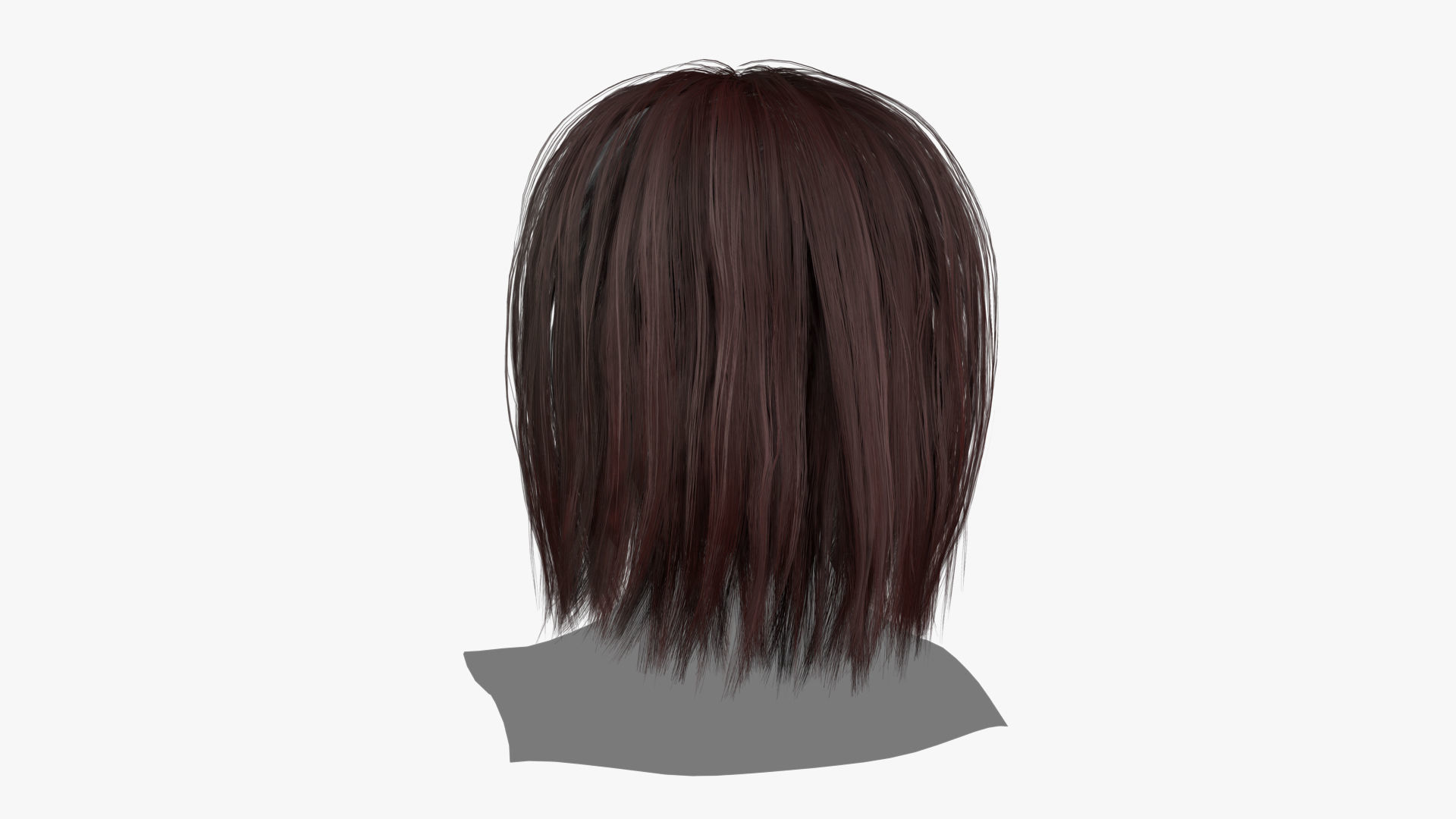 Female Hair - 021 3D model_4