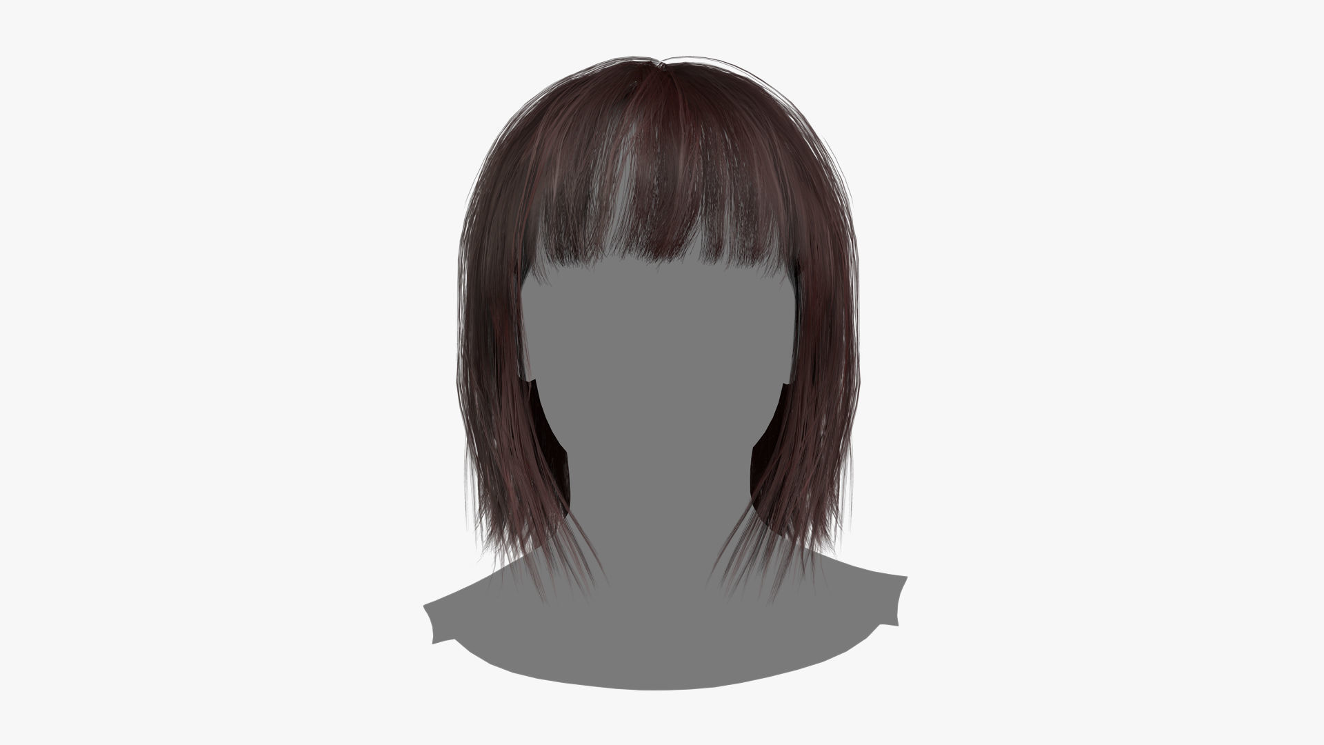 Female Hair - 021 3D model_1