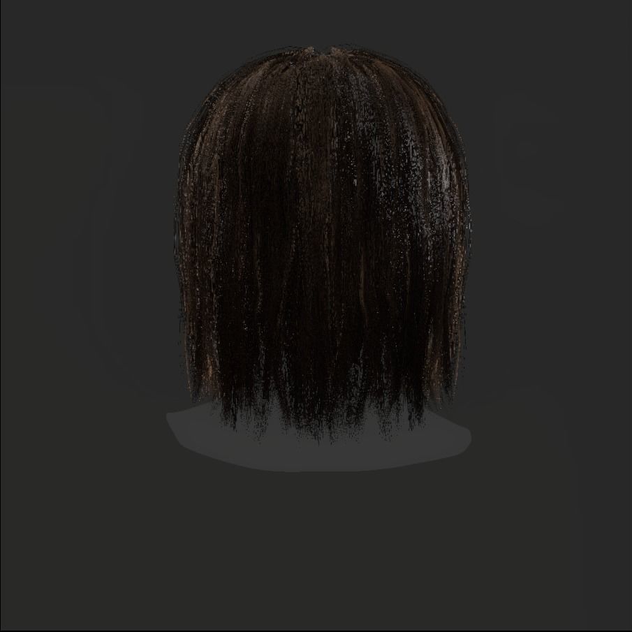 Female Hair - 021 3D model_19