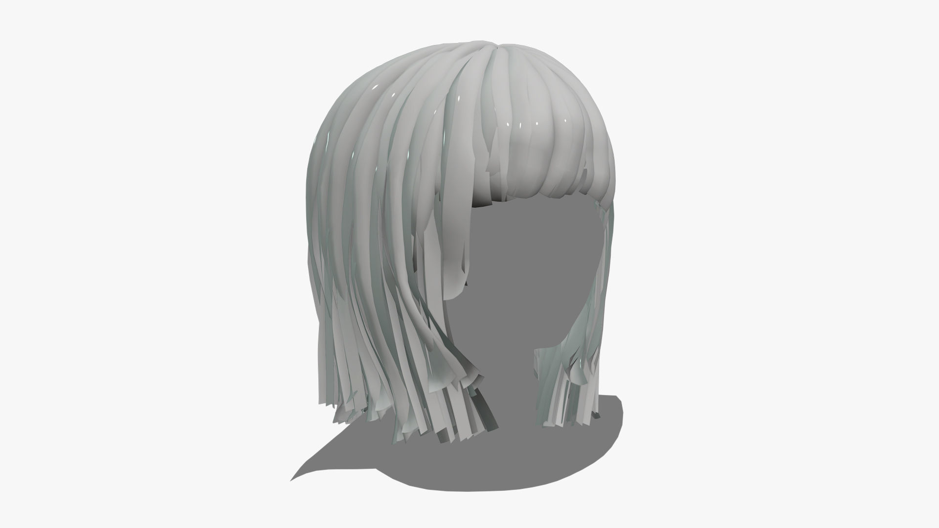 Female Hair - 021 3D model_7