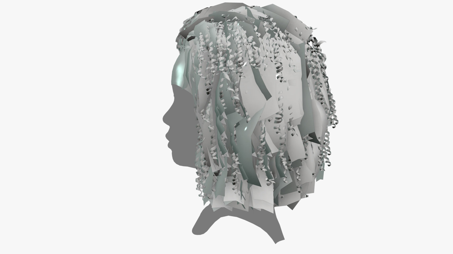 Female Hair - 022 3D model_10