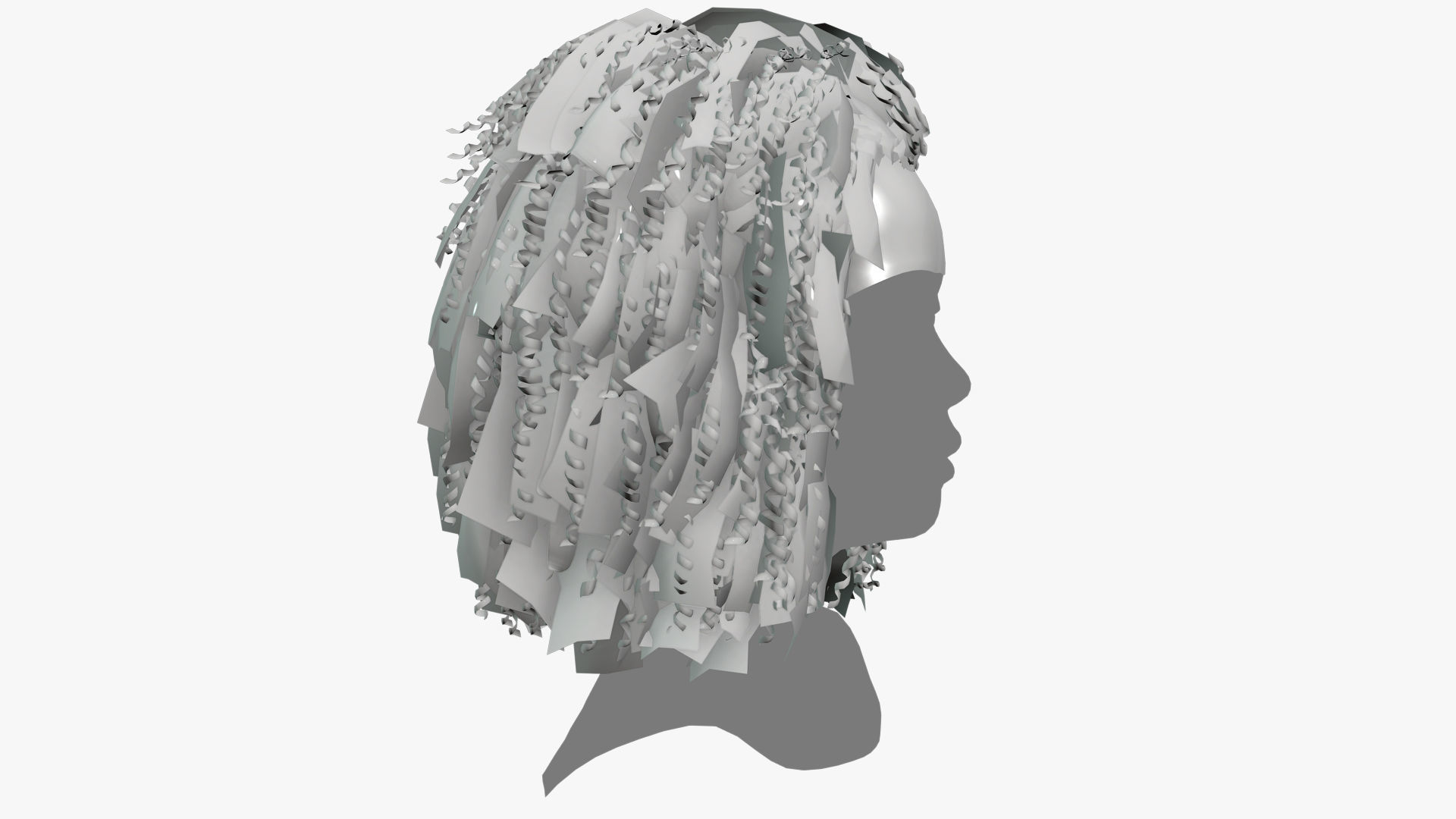 Female Hair - 022 3D model_8