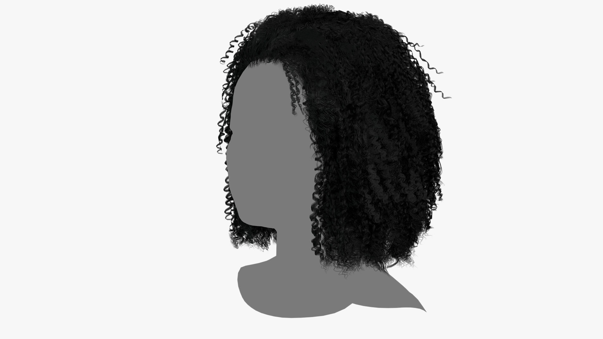 Female Hair - 022 3D model_5