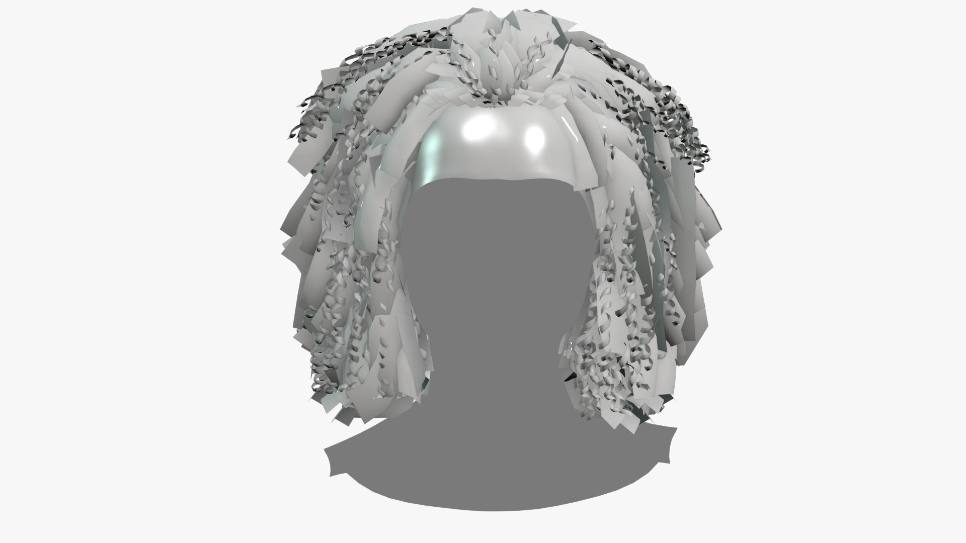 Female Hair - 022 3D model_6