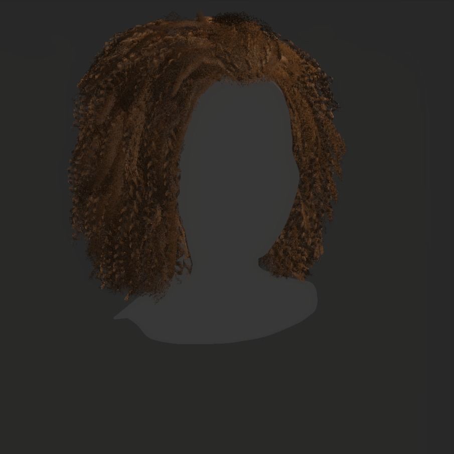 Female Hair - 022 3D model_17