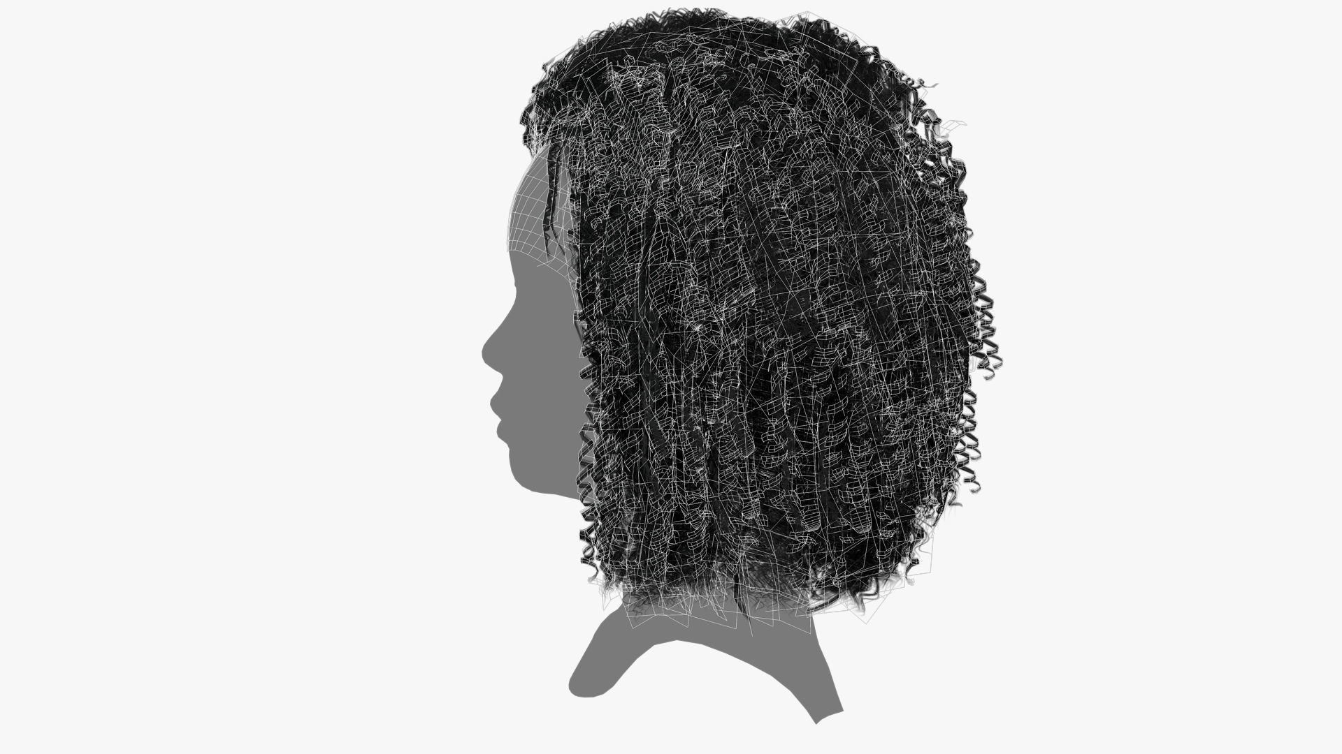 Female Hair - 022 3D model_15