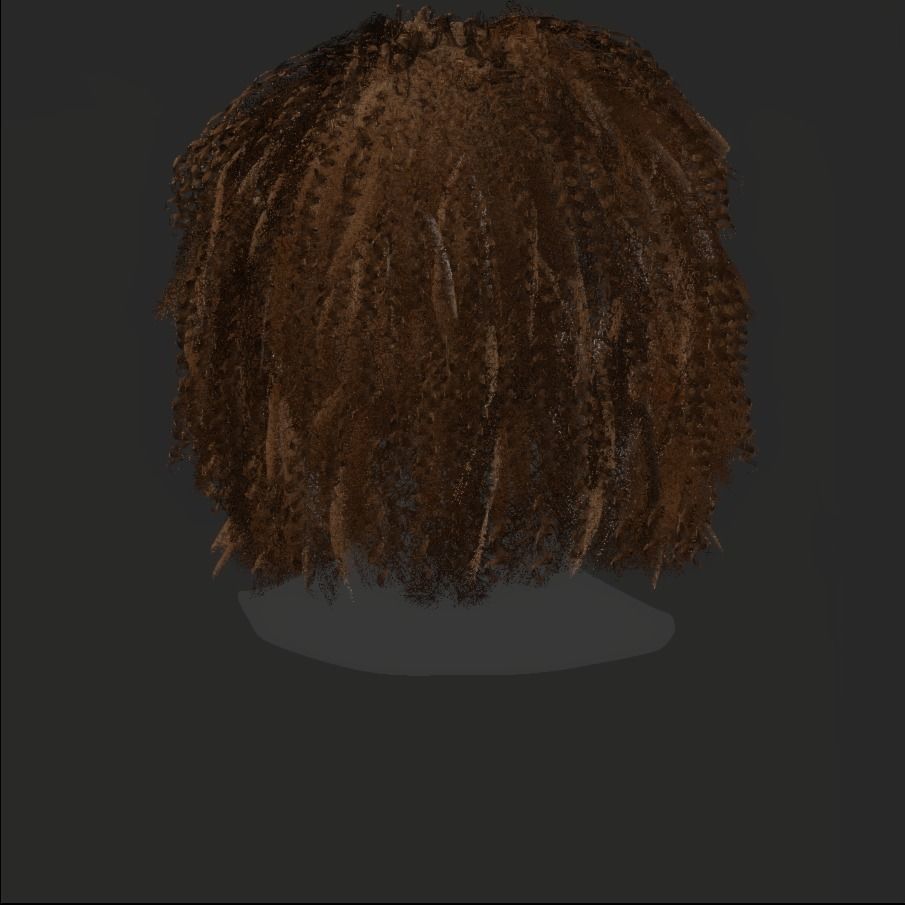 Female Hair - 022 3D model_19