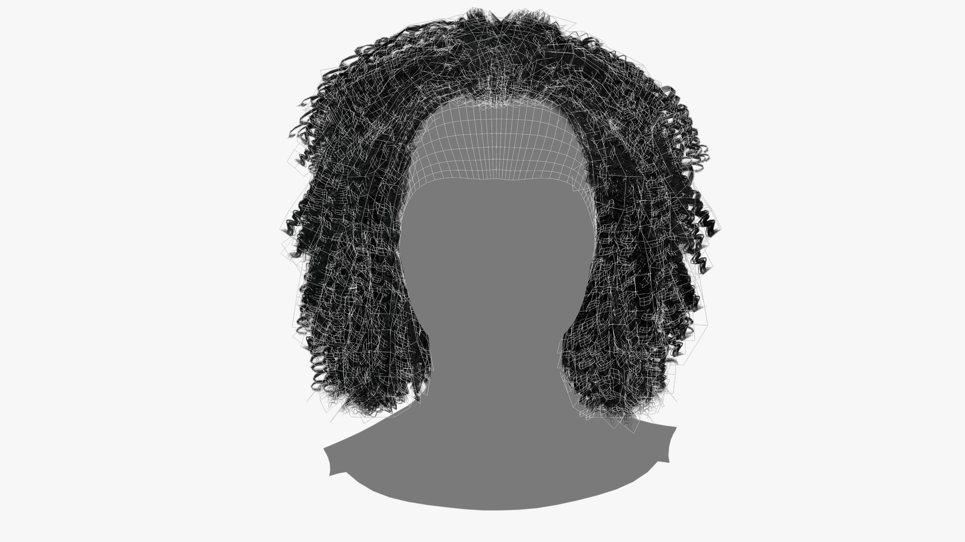 Female Hair - 022 3D model_11