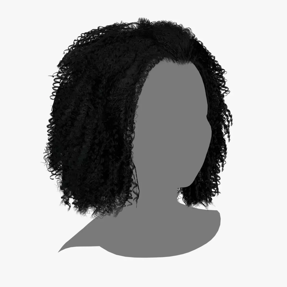 Female Hair - 022 3D model_0