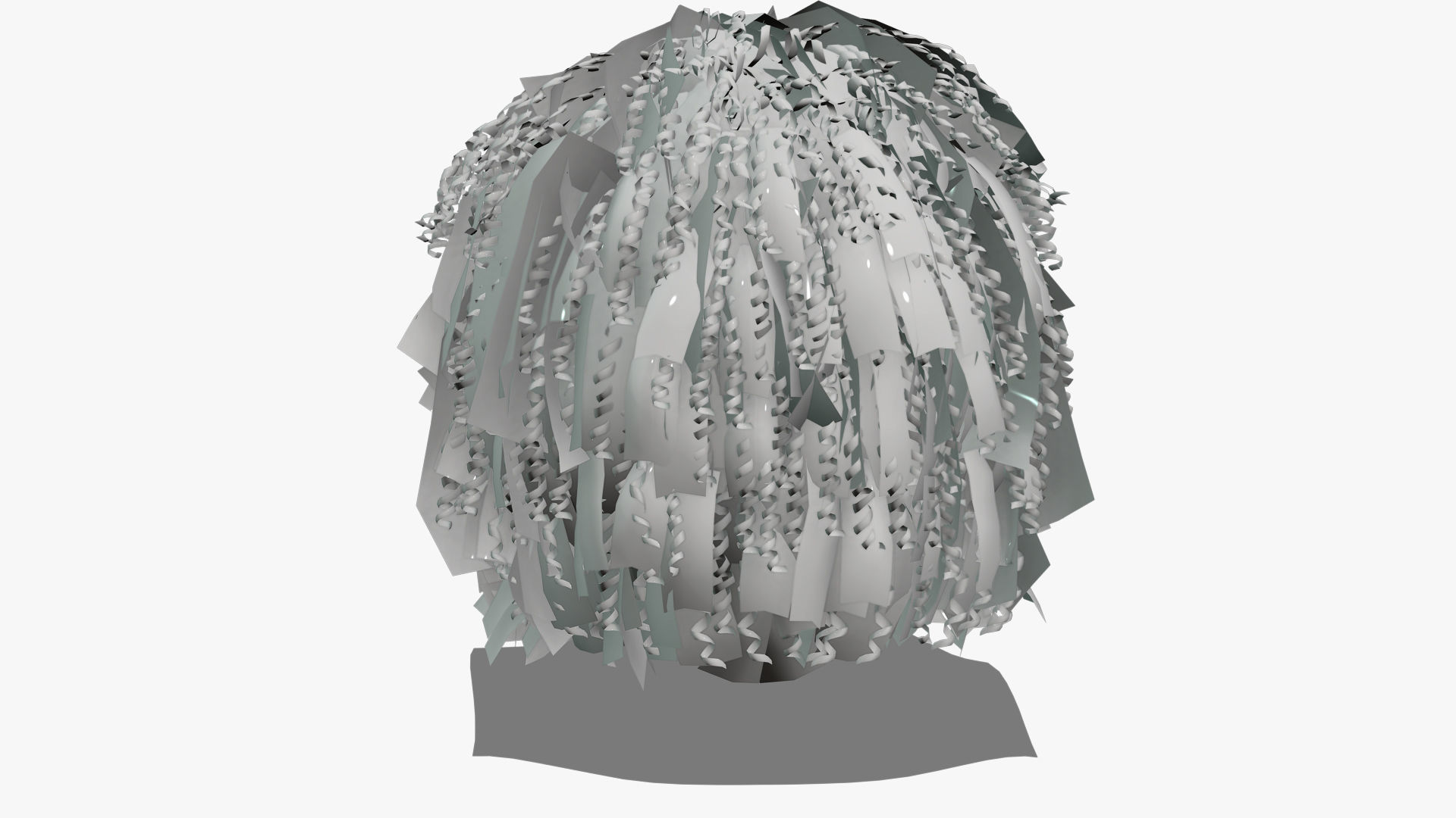 Female Hair - 022 3D model_9