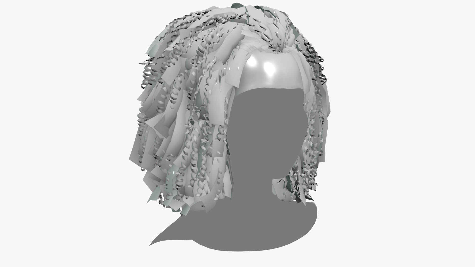 Female Hair - 022 3D model_7